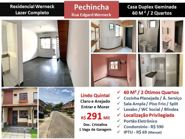 Casa JPA Pechincha Residencial Werneck 60M²