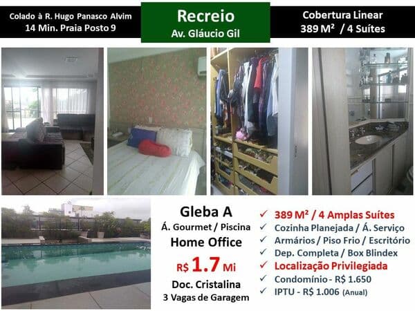 Cob Recreio Gleba A Glaucio Gil 389M² Linear