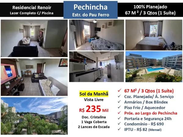 Apto JPA Pechincha Renoir 67M² 7