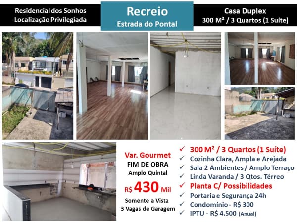 Casa Recreio Pontal Residencial dos Sonhos 300M²