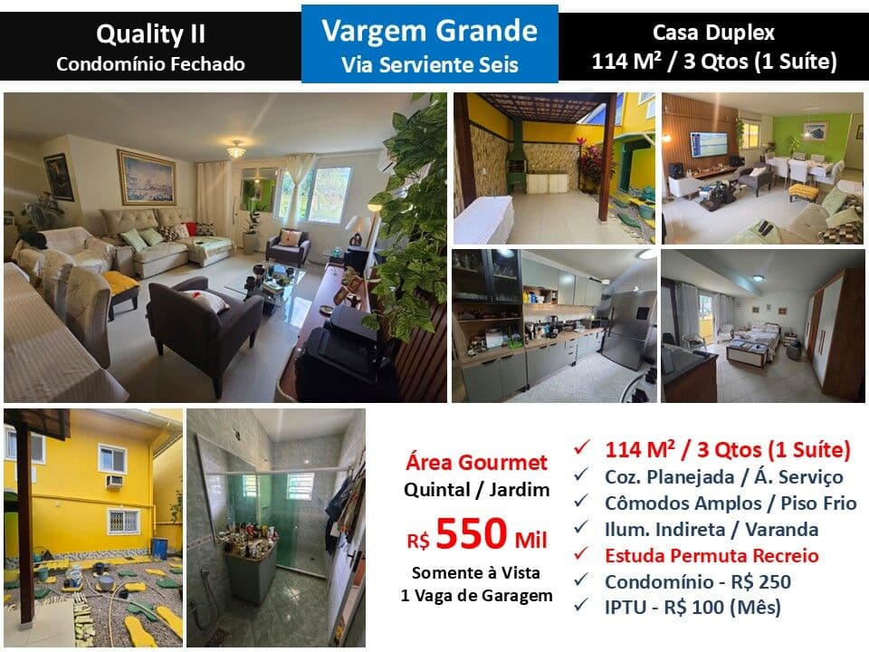 Casa Vargem Grande Quality 2 114M²