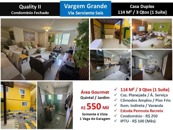 Casa Vargem Grande Quality 2 114M²