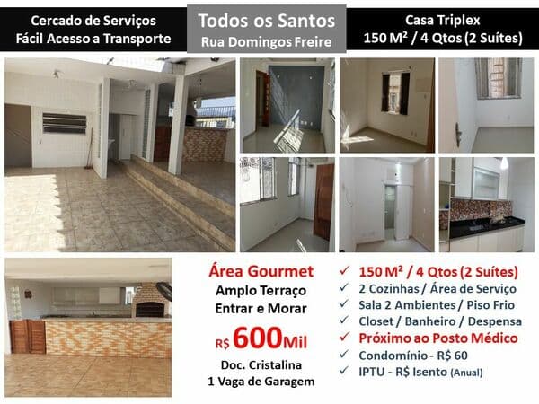 Casa Todos os Santos Domingos Freire 150M²