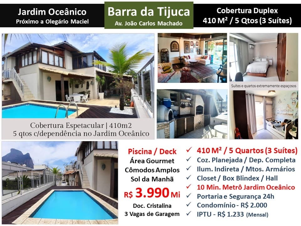 Cob Barra da Tijuca JO João Carlos Machado 410M²