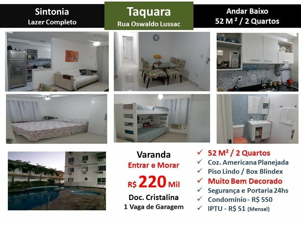 Apartamento em Rio de Janeiro - Taquara