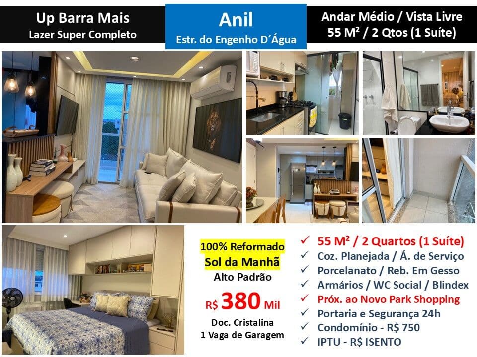 Apto JPA Anil UPBarra Mais 55M² 5