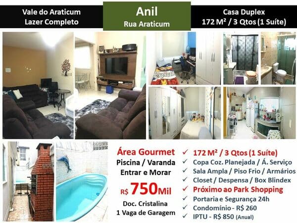 Casa JPA Anil Vale do Araticum 172M²