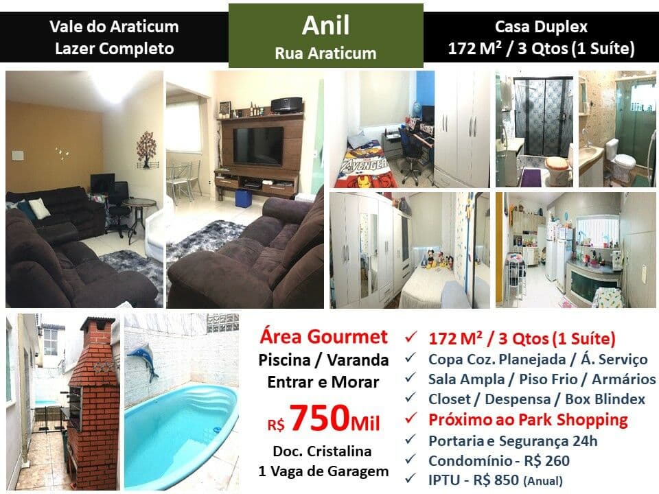 Casa JPA Anil Vale do Araticum 172M²