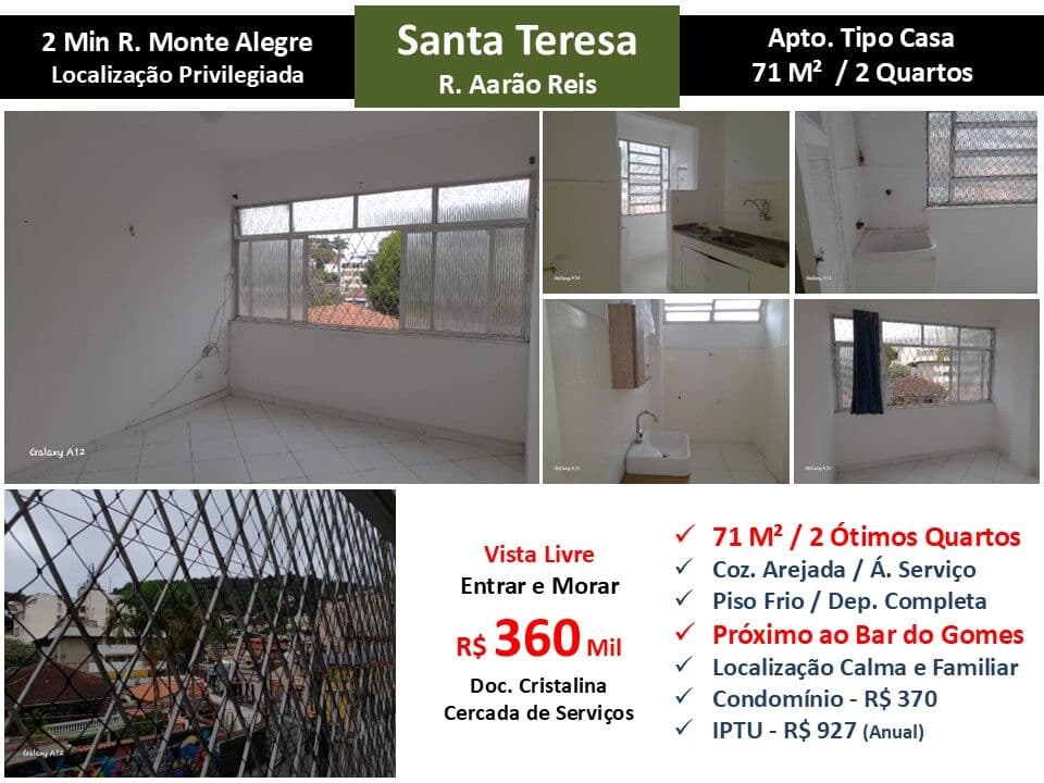 Apto Santa Teresa Arão Reis 71M²