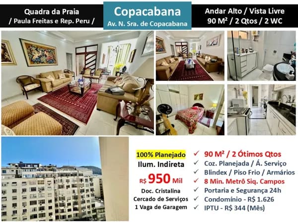 Apto Copacabana N.S. de Copacabana 90M² 7