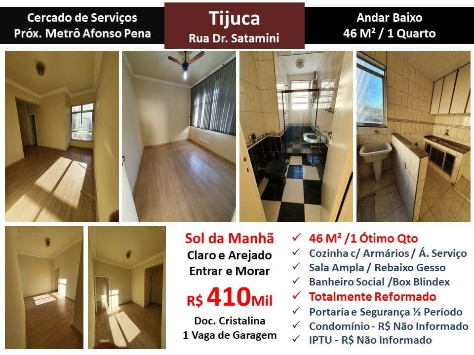 Apto Tijuca Dr. Satamini 46M²