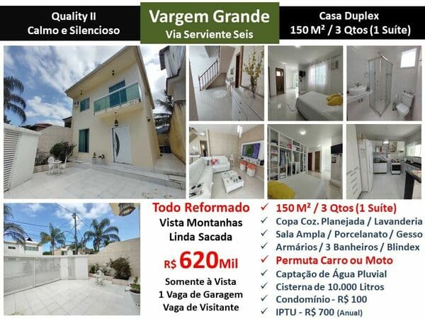 Casa Vargem Grande Quality 2 150M²