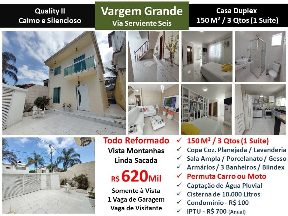 Casa Vargem Grande Quality 2 150M²