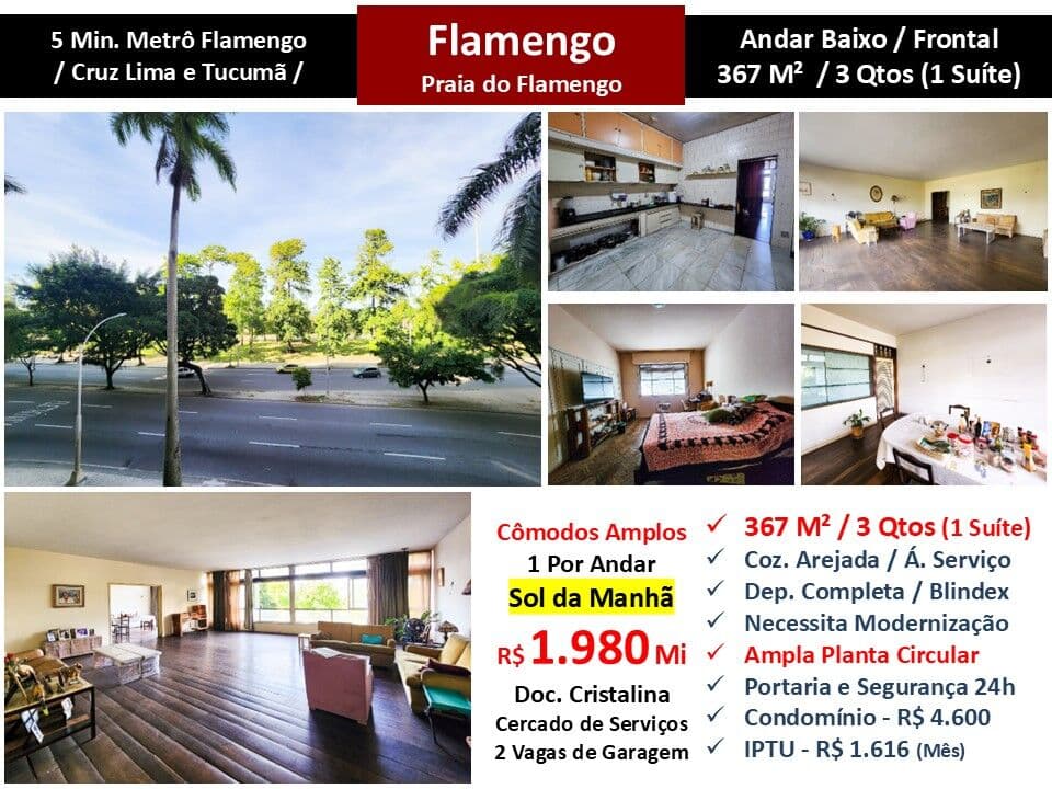 Apto Flamengo Praia 367M²