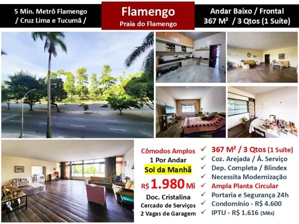 Apto Flamengo Praia 367M²