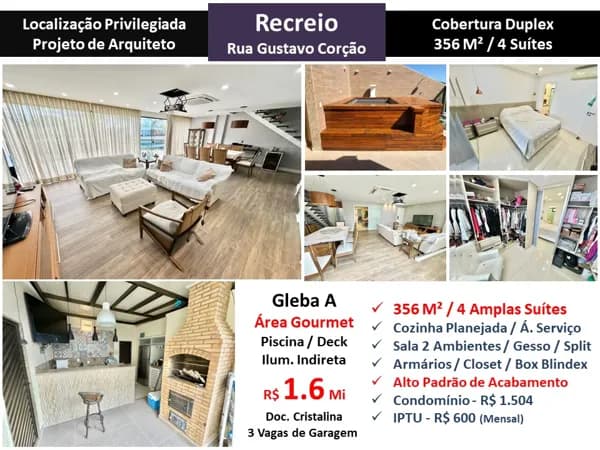 Cob Recreio Gleba A Gustavo Corção 356M²