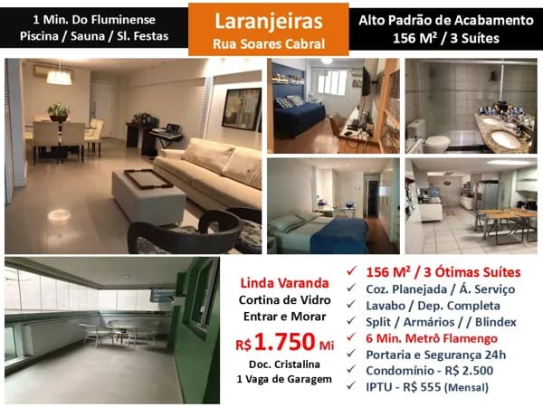 Apto Laranjeiras Soares Cabral 156M²