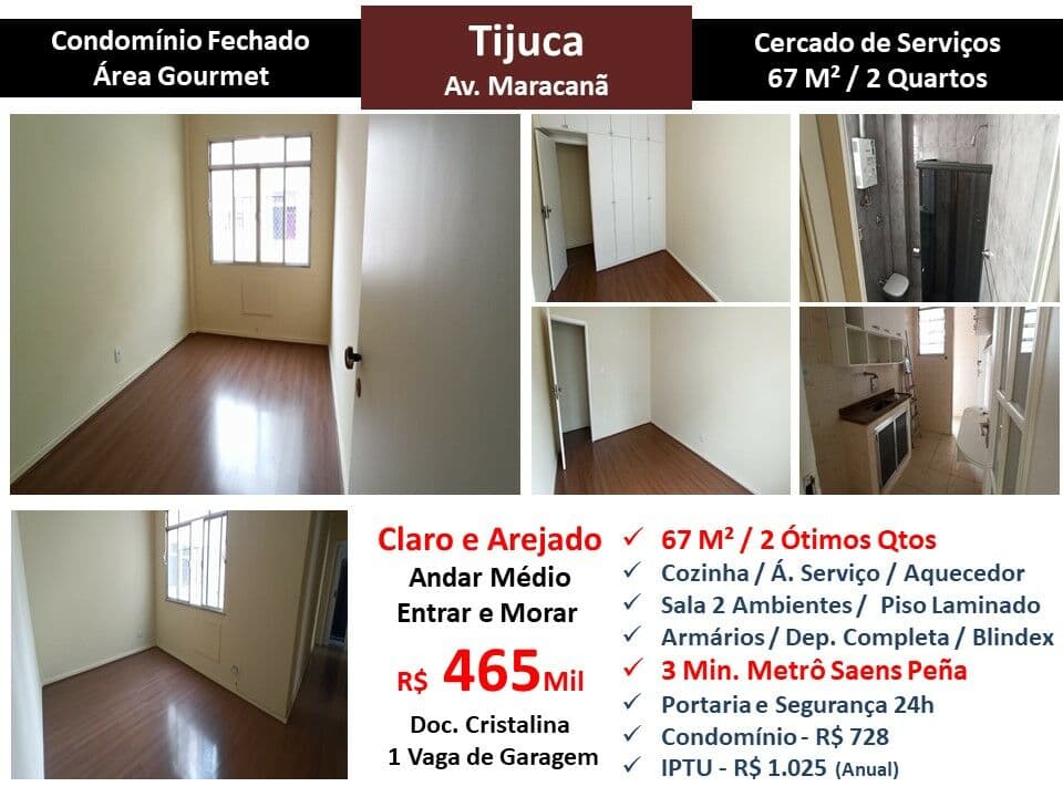 Apto Tijuca Maracanã 67M²