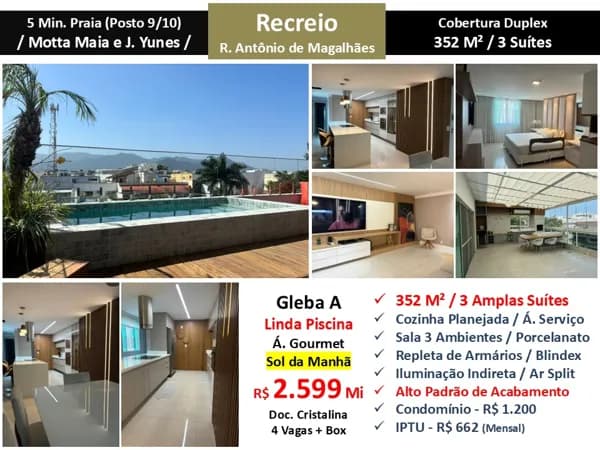 Cob Recreio Gleba A Praia Antonio de Magalhaes 352M²