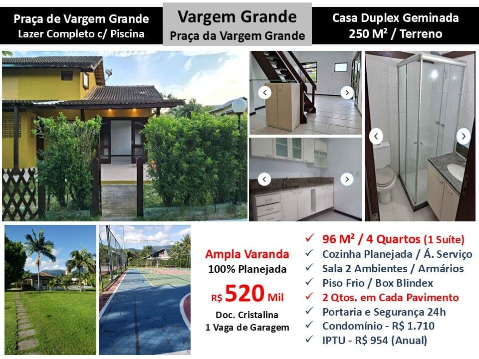 Casa Vargem Grande Praça de Vargem Grande 96M²