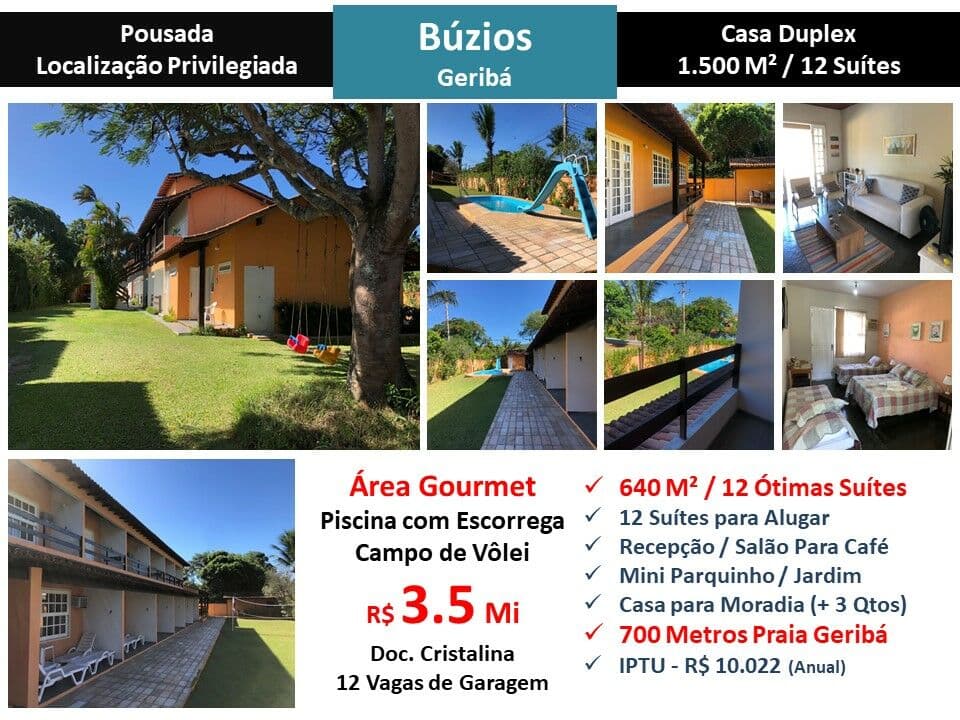 Pousada Buzios Geriba 640M²