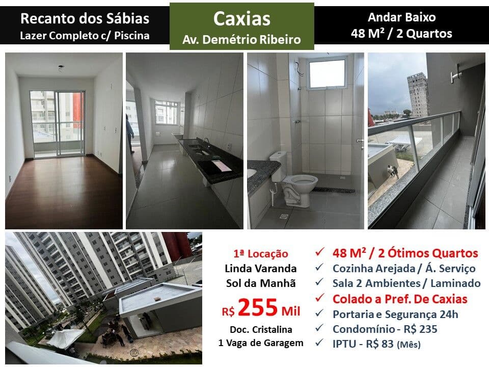 Apto Caxias Recanto dos Sábias 48M²