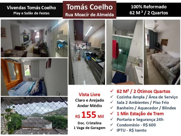 Apto Tomás Coelho Vivendas Tomás Coelho 62M²