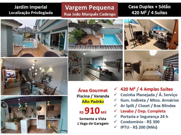 Casa Vargem Pequena João Marquês Cadengo Jardim Imperial 420M²