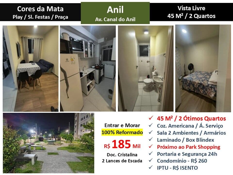 Apto JPA Anil Cores da Mata 45M² 2