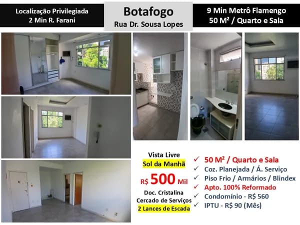 Apto Botafogo Sousa Lopes 50M²