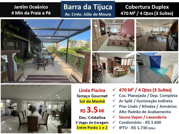 Cob Barra da Tijuca JO Julio de Moura 470M²