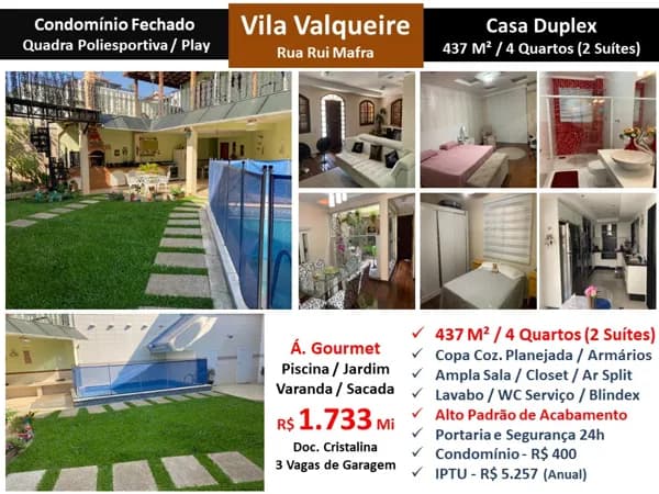Casa Valqueire Rui Mafra 437M²