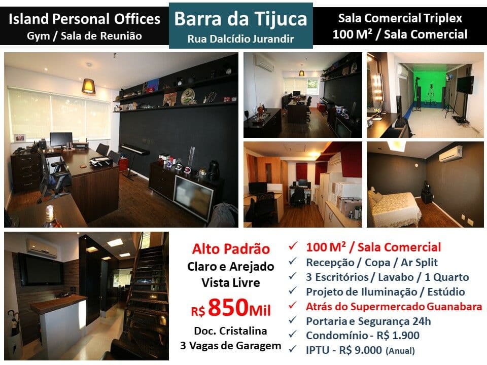 Sala Barra da Tijuca Island Personal Offices 100M²