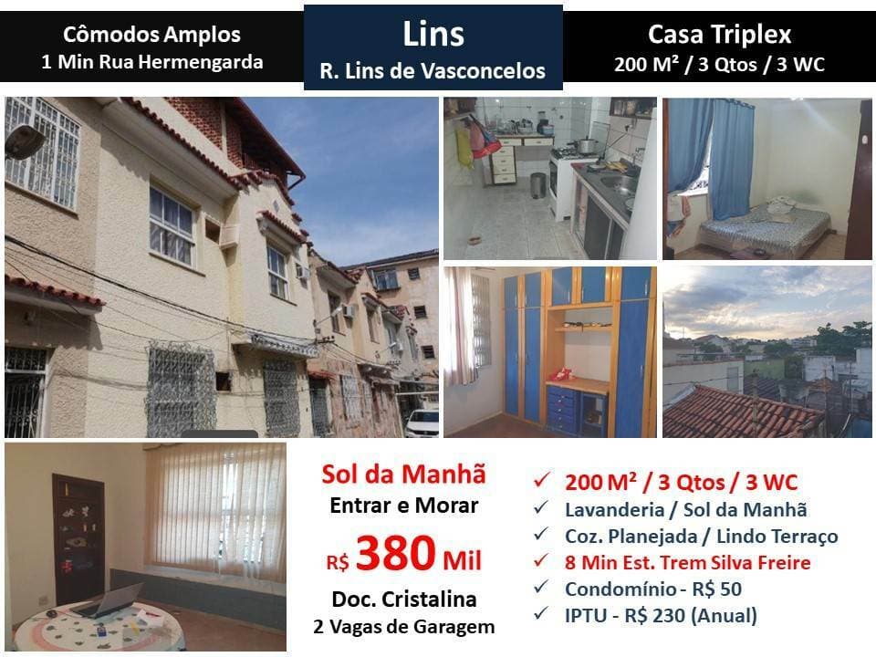 Sobrado em Rio de Janeiro - Lins de Vasconcelos