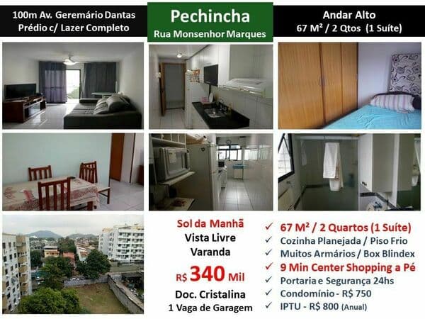 Apto JPA Pechincha Monsenhor Marques 67M²
