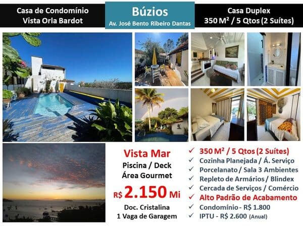 Casa Búzios Ribeiro Dantas 350M²