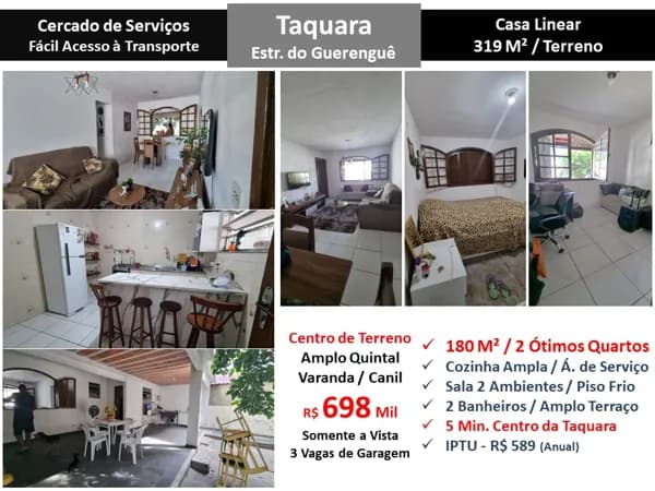 Casa JPA Taquara Guerenguê 180M²