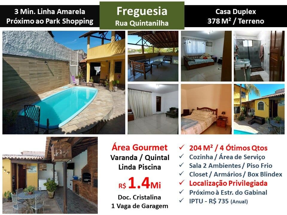 Casa JPA Freguesia Quintanilha 204M² 2