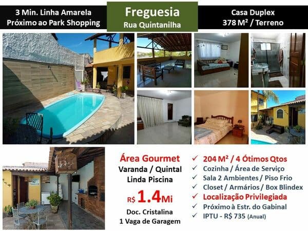 Casa JPA Freguesia Quintanilha 204M² 2
