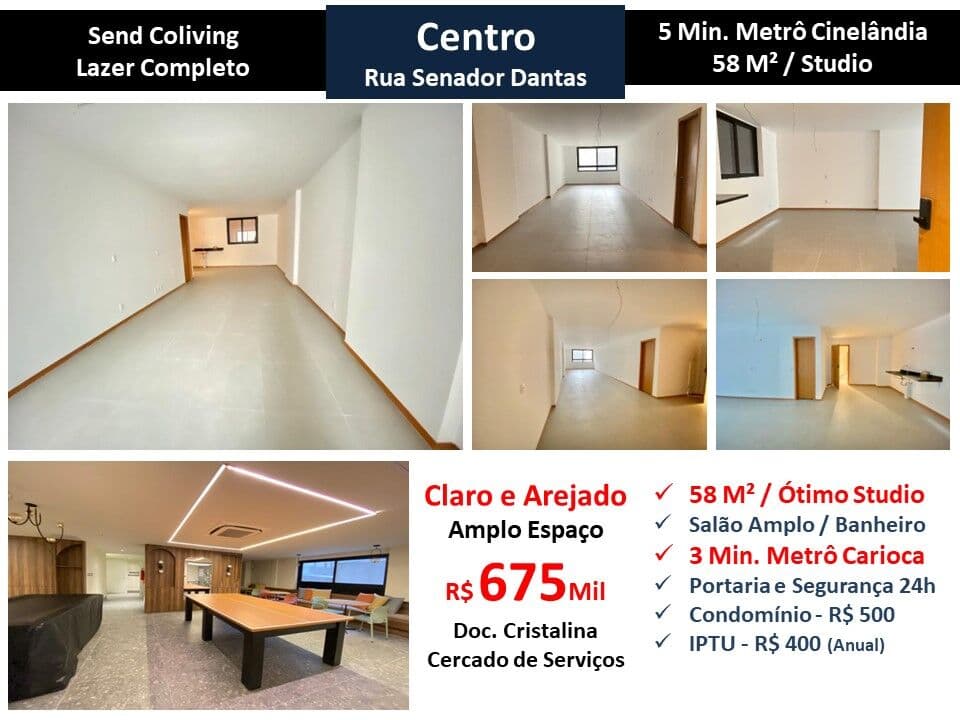 Apto Centro Senador Dantas Send 58M²