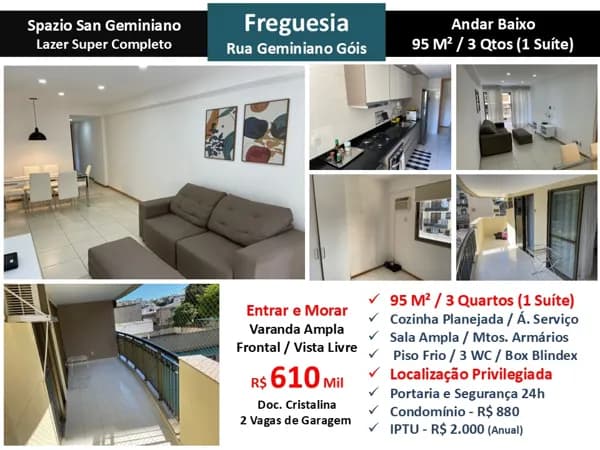 Apto JPA Freguesia Spazio San Geminiano 95M² 4