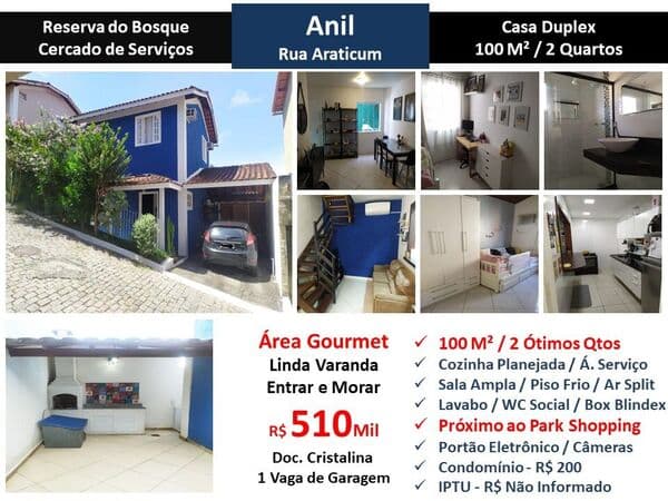 Casa JPA Anil Araticum Reserva do Bosque 100M²