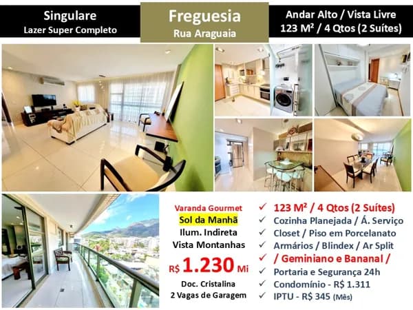 Apto JPA Freguesia Araguaia Singulare 123M² 2