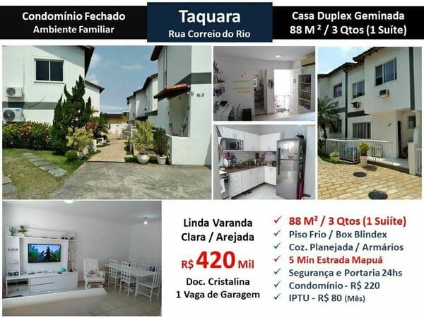 Sobrado em Rio de Janeiro - Taquara