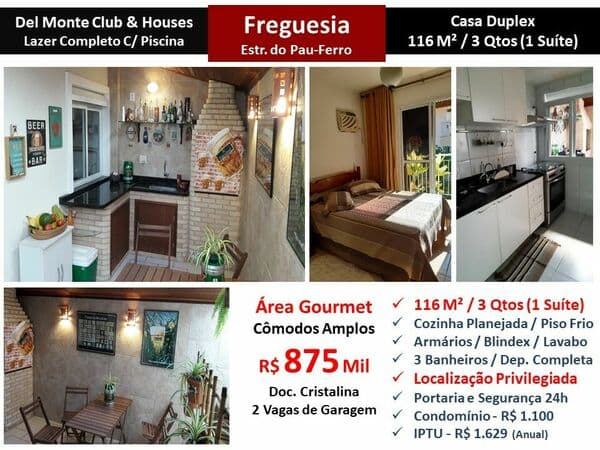Casa JPA Freguesia Del Monte 116M²