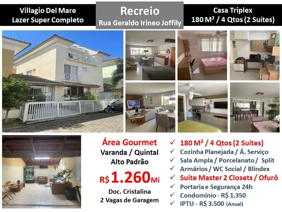 Casa Recreio Villagio Del Mare 180M² 2