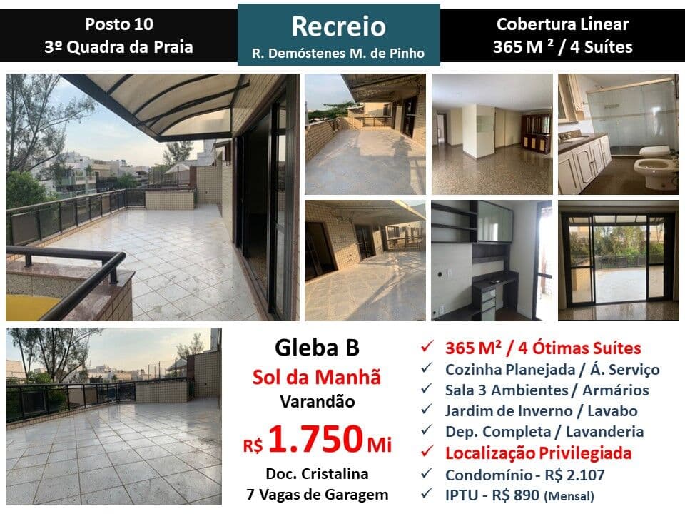 Cob Recreio Gleba B Praia Madureira Pinho 365M²