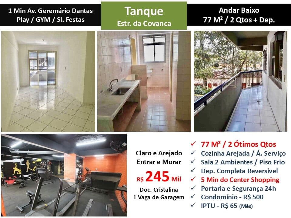 Apto JPA Tanque Covanca 77M²