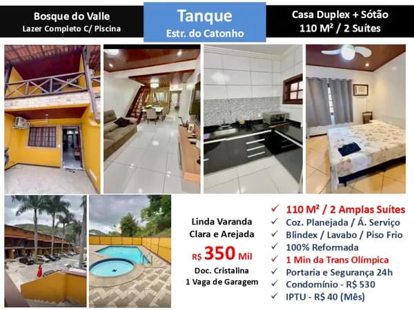 Casa JPA Tanque Catonho Bosque do Valle 110M²