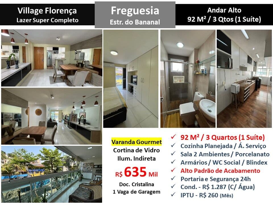 Apto JPA Freguesia Village Florença 92M² 8